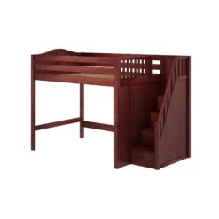 Maxtrix Full High Loft Bed With Stairs -Kids Furniture ENORMOUS CC