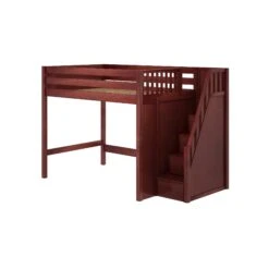 Maxtrix Full High Loft Bed With Stairs -Kids Furniture ENORMOUS CP