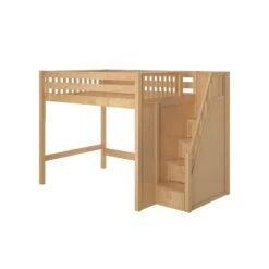 Maxtrix Full High Loft Bed With Stairs -Kids Furniture ENORMOUS NS