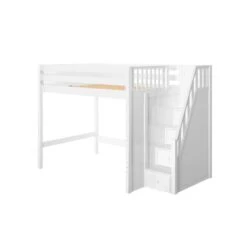 Maxtrix Full High Loft Bed With Stairs -Kids Furniture ENORMOUS WP