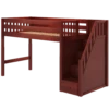 Maxtrix Twin XL Mid Loft Bed With Stairs -Kids Furniture GALANT XL CS 756b9527 1f25 47fd b309 d0c70d13dedd