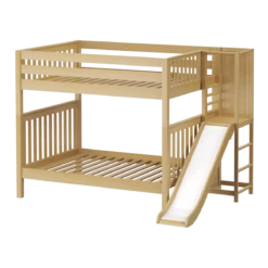 Maxtrix Full High Bunk Bed With Slide Platform