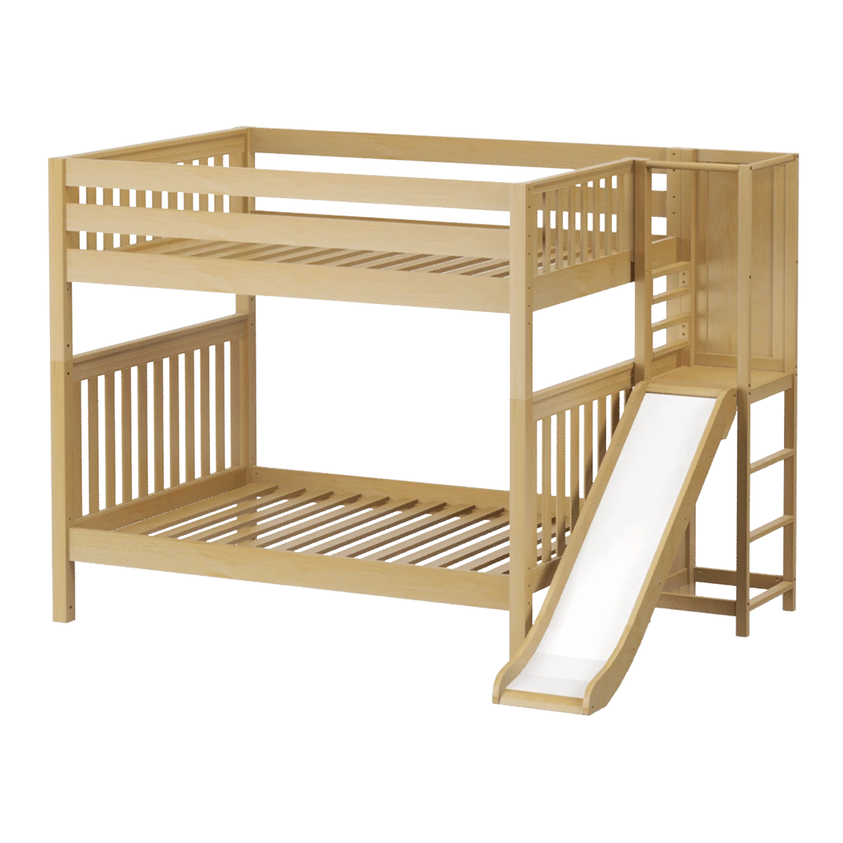 Maxtrix Full High Bunk Bed With Slide Platform 3 Maxtrix Full High Bunk Bed With Slide Platform