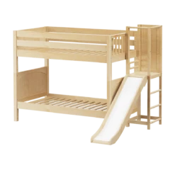 Maxtrix Twin Medium Bunk Bed With Slide Platform 32 Maxtrix Twin Medium Bunk Bed With Slide Platform -Kids Furniture GAP NP