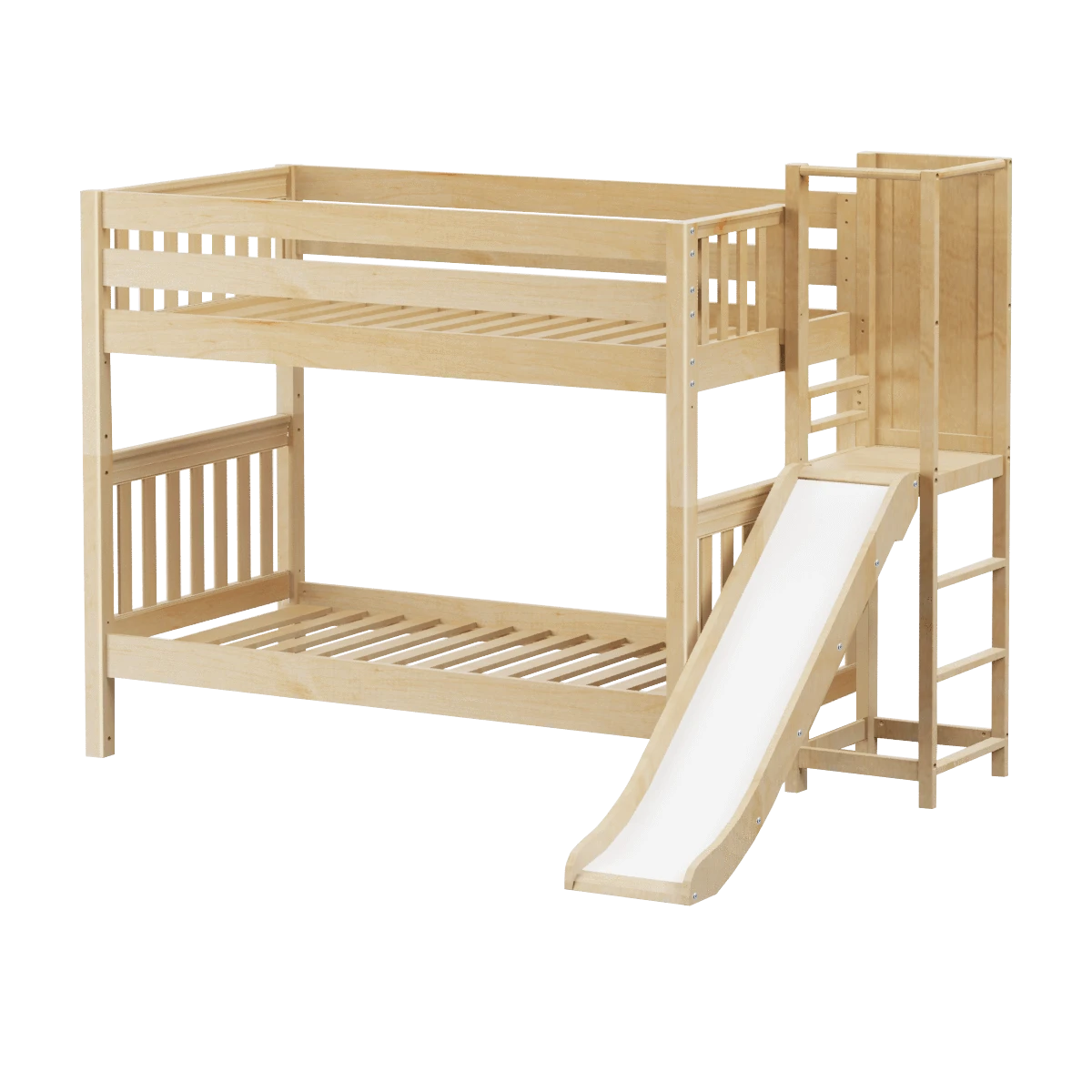 Maxtrix Twin Medium Bunk Bed With Slide Platform 3 Maxtrix Twin Medium Bunk Bed With Slide Platform