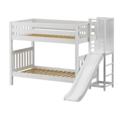 Maxtrix Twin Medium Bunk Bed With Slide Platform 22 Maxtrix Twin Medium Bunk Bed With Slide Platform -Kids Furniture GAP WS
