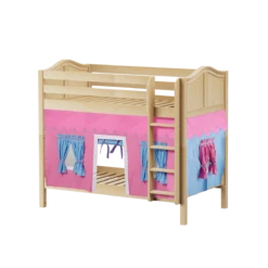 Maxtrix Twin Medium Bunk Bed With Straight Ladder + Curtain -Kids Furniture GETIT28 NC 82f6d22f a17c 42f7 af1d 5807fac1cf4e