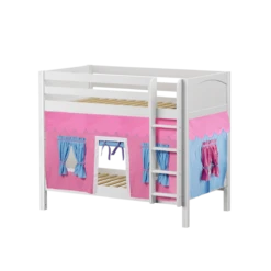 Maxtrix Twin Medium Bunk Bed With Straight Ladder + Curtain -Kids Furniture GETIT28 WP 7e32da5b d7b6 4c7f b351 cae3f83dee72