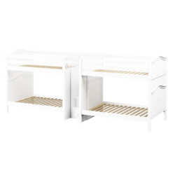 Maxtrix Full High Quadruple Bunk Bed With Stairs -Kids Furniture GIGA WC