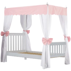 Maxtrix Twin Poster Bed With Canopy -Kids Furniture GOLDILOCKS6 WS