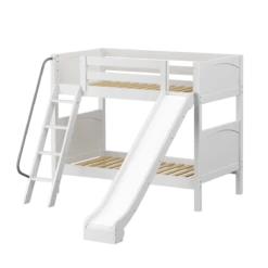 Maxtrix Twin Medium Bunk Bed With Slide -Kids Furniture HAPPY WP c1e1e0e6 86e9 46bb 895f cfb9a43c4b61