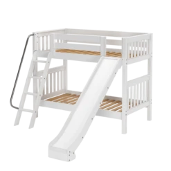 Maxtrix Twin Medium Bunk Bed With Slide -Kids Furniture HAPPY WS ac186d79 3bc6 4e34 9524 24bd847cab69