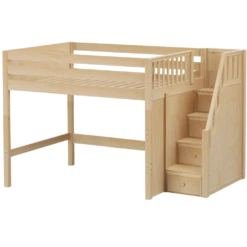 Maxtrix Full Mid Loft Bed With Stairs -Kids Furniture HIT NP 24a2e2cb 7115 47b0 95d8 bd3ca765c989