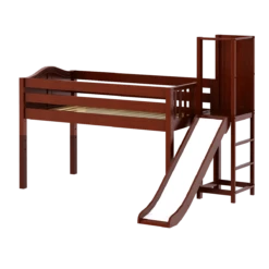 Maxtrix Twin Low Loft Bed With Slide Platform -Kids Furniture HOCUS CC 2e846809 1f02 4270 8d87 e334418c3302