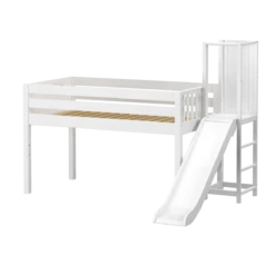 Maxtrix Twin Low Loft Bed With Slide Platform -Kids Furniture HOCUS WP 7bdcf442 8665 4508 b545 47bd4a23ba6c