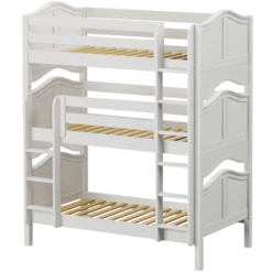 Maxtrix Twin Triple Bunk Bed With Ladder -Kids Furniture HOLY WC