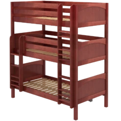 Maxtrix Twin Triple Bunk Bed With Ladder -Kids Furniture HOLY XL CP