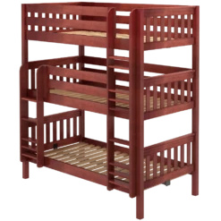 Maxtrix Twin Triple Bunk Bed With Ladder -Kids Furniture HOLY XL CS