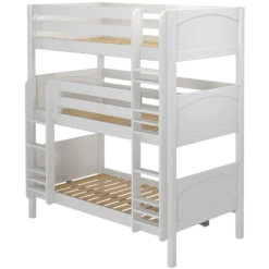 Maxtrix Twin Triple Bunk Bed With Ladder -Kids Furniture HOLY XL WP