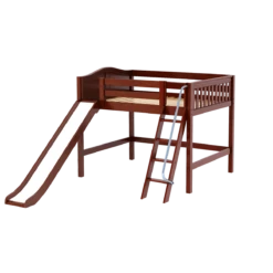 Maxtrix Full Mid Loft Bed With Slide 30 Maxtrix Full Mid Loft Bed With Slide -Kids Furniture HONEY CC 059dee1f ce52 4606 8130 3eb57cd14973