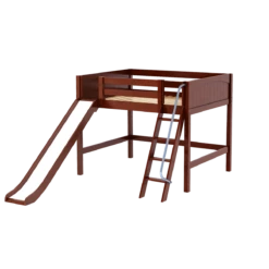 Maxtrix Full Mid Loft Bed With Slide 38 Maxtrix Full Mid Loft Bed With Slide -Kids Furniture HONEY CP a32318c9 d89d 4313 bee4 02b750103fe0