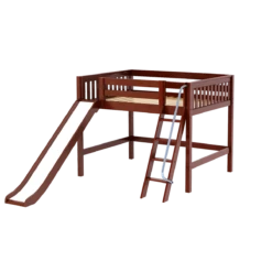 Maxtrix Full Mid Loft Bed With Slide 36 Maxtrix Full Mid Loft Bed With Slide -Kids Furniture HONEY CS d2b21063 35f8 43c6 b5a5 12400f30935c