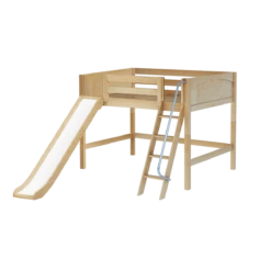 Maxtrix Full Mid Loft Bed With Slide 27 Maxtrix Full Mid Loft Bed With Slide -Kids Furniture HONEY NP 66fc646d 78a2 4095 9991 e973d29bddd5