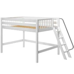 Maxtrix Full XL Mid Loft Bed 28 Maxtrix Full XL Mid Loft Bed -Kids Furniture HOP XL WS LEFT