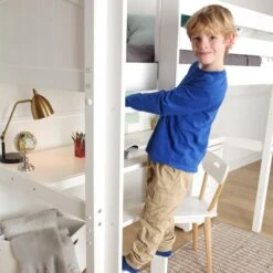 Maxtrix Twin High Loft Bed With Straight Ladder + Desk 25 Maxtrix Twin High Loft Bed With Straight Ladder + Desk -Kids Furniture IMG2253 Square 1550696318835 656x656 crop center 3a30727b 6530 4220 9e22 fc50509e619a