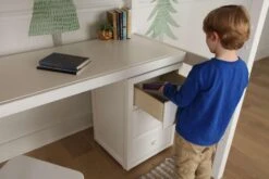 Maxtrix Twin High Loft Bed With Angled Ladder + Desk -Kids Furniture IMG2282 1550698629345