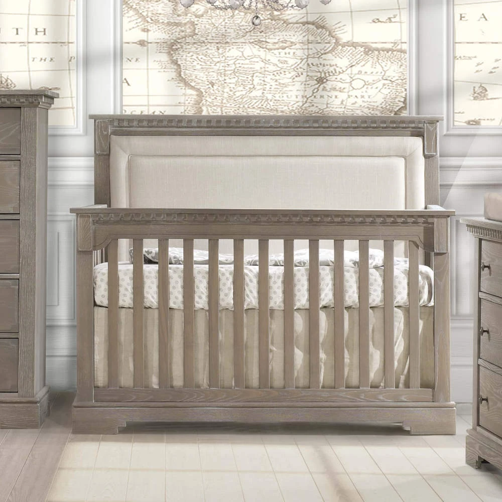 Natart Ithaca "5-in-1'' Convertible Crib With Upholstered Panel 4 Natart Ithaca "5-in-1'' Convertible Crib With Upholstered Panel - Image 2