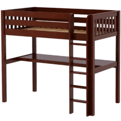 Maxtrix Twin High Loft Bed With Straight Ladder + Desk 32 Maxtrix Twin High Loft Bed With Straight Ladder + Desk -Kids Furniture JIBJAB1 CS 32933c87 5740 4055 88e3 06042c65ff5b