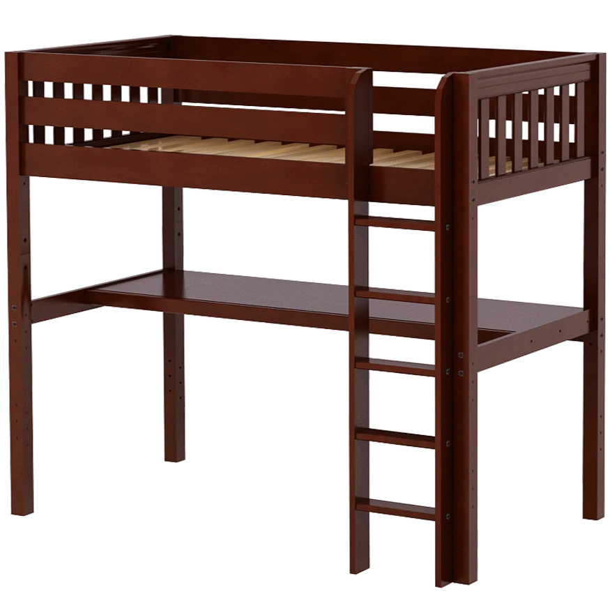 Maxtrix Twin High Loft Bed With Straight Ladder + Desk 13 Maxtrix Twin High Loft Bed With Straight Ladder + Desk - Image 11