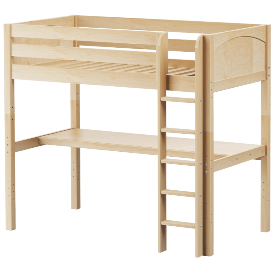 Maxtrix Twin High Loft Bed With Straight Ladder + Desk 17 Maxtrix Twin High Loft Bed With Straight Ladder + Desk - Image 15