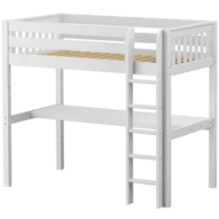 Maxtrix Twin High Loft Bed With Straight Ladder + Desk 30 Maxtrix Twin High Loft Bed With Straight Ladder + Desk -Kids Furniture JIBJAB1 WS e9f65e21 1f2f 4e46 972e aec6fcf2d6e2