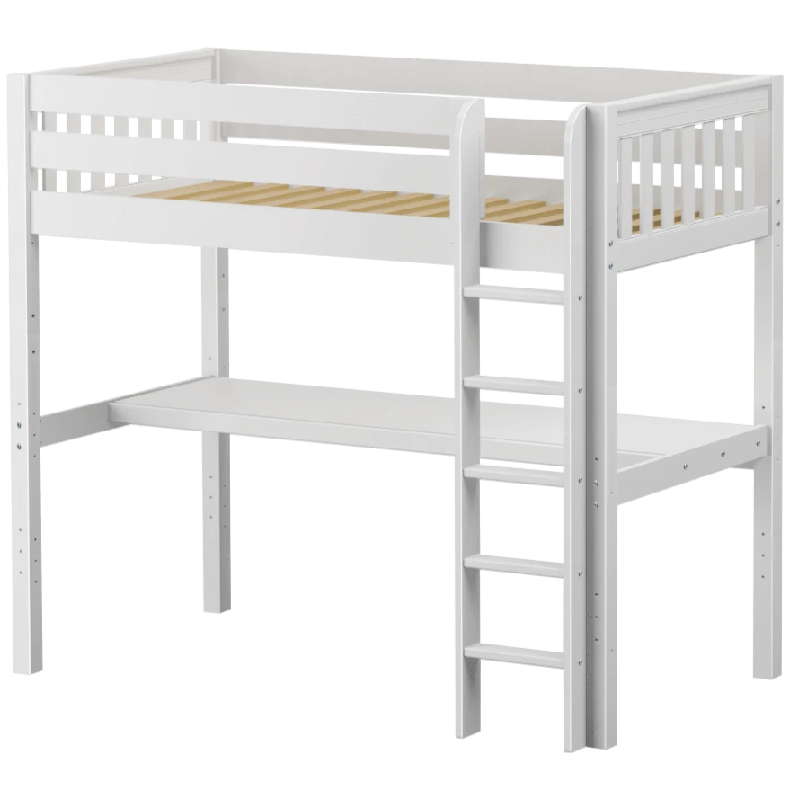 Maxtrix Twin High Loft Bed With Straight Ladder + Desk 11 Maxtrix Twin High Loft Bed With Straight Ladder + Desk - Image 9