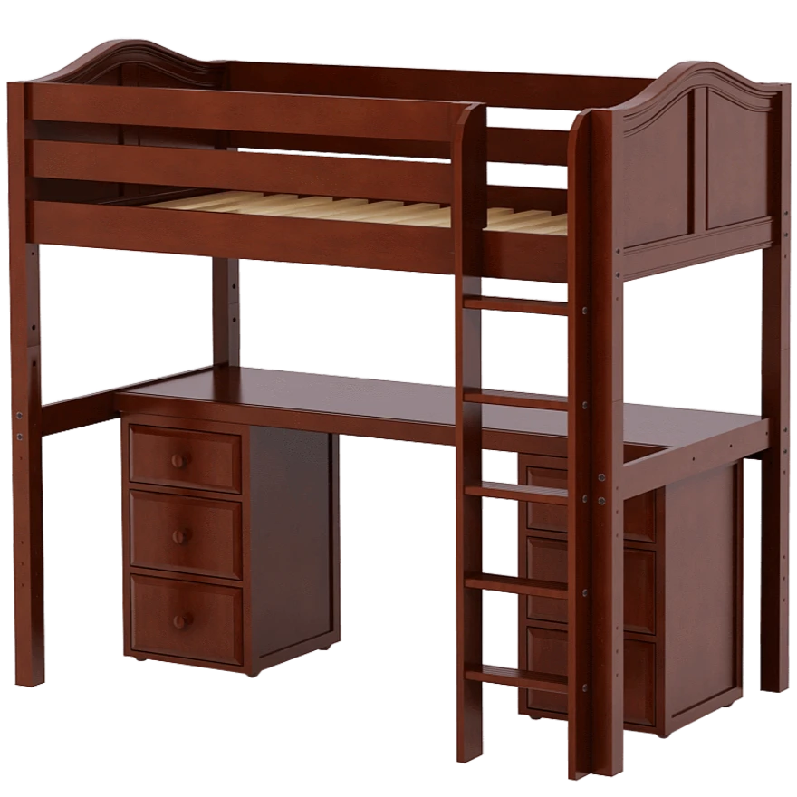 Maxtrix Twin High Loft Bed With Straight Ladder + Desk 12 Maxtrix Twin High Loft Bed With Straight Ladder + Desk - Image 10