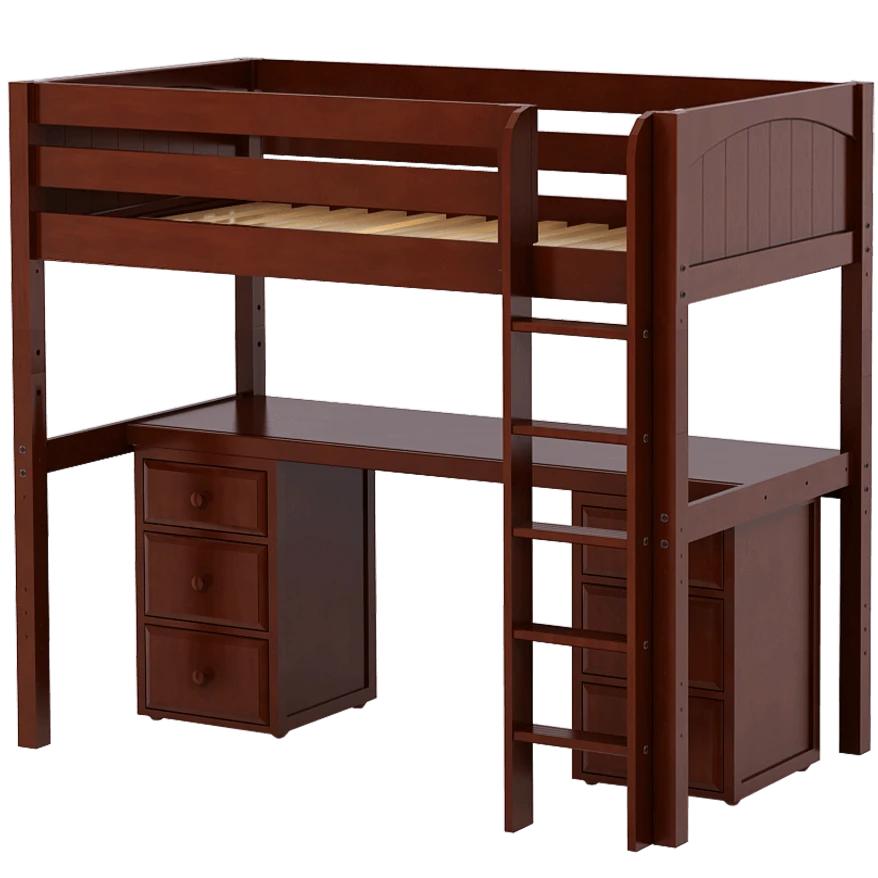 Maxtrix Twin High Loft Bed With Straight Ladder + Desk 10 Maxtrix Twin High Loft Bed With Straight Ladder + Desk - Image 8