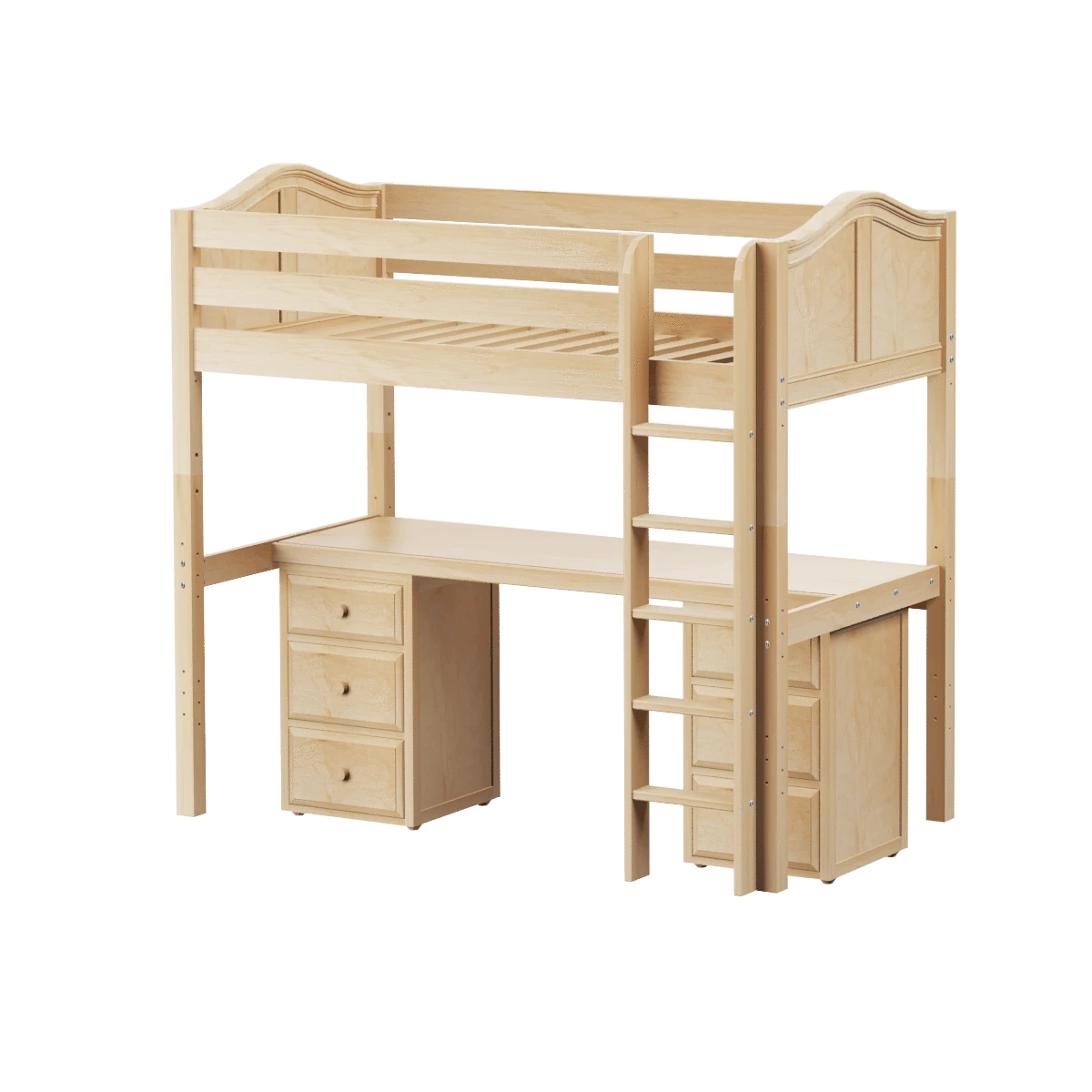 Maxtrix Twin High Loft Bed With Straight Ladder + Desk 21 Maxtrix Twin High Loft Bed With Straight Ladder + Desk - Image 19