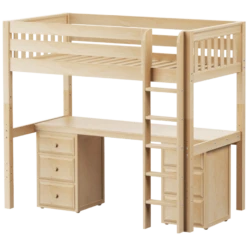 Maxtrix Twin High Loft Bed With Straight Ladder + Desk 34 Maxtrix Twin High Loft Bed With Straight Ladder + Desk -Kids Furniture JIBJAB3 NS 533acb92 dce2 4871 8794 92cc6db1976b