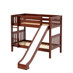 Maxtrix Twin Medium Bunk Bed With Slide -Kids Furniture JOLLY CS