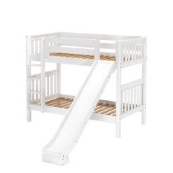 Maxtrix Twin Medium Bunk Bed With Slide -Kids Furniture JOLLY WS