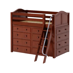 Maxtrix Twin Mid Loft Bed With Angled Ladder + Storage 26 Maxtrix Twin Mid Loft Bed With Angled Ladder + Storage -Kids Furniture KATCHING CC ae6ed964 91ff 4435 87d5 a83ed52aa1b2