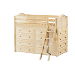 Maxtrix Twin Mid Loft Bed With Angled Ladder + Storage 30 Maxtrix Twin Mid Loft Bed With Angled Ladder + Storage -Kids Furniture KATCHING NC 714f9321 24ea 4131 88fb ac9b127df8fc