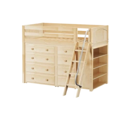 Maxtrix Twin Mid Loft Bed With Angled Ladder + Storage 25 Maxtrix Twin Mid Loft Bed With Angled Ladder + Storage -Kids Furniture KATCHING2 NP e1d140e4 2528 4a2a a80e 8e85be8ec261