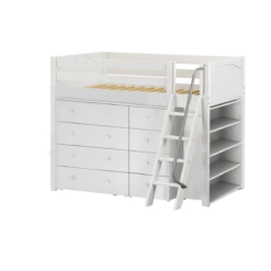 Maxtrix Twin Mid Loft Bed With Angled Ladder + Storage 32 Maxtrix Twin Mid Loft Bed With Angled Ladder + Storage -Kids Furniture KATCHING2 WP b5c7b091 7762 4a84 87d1 566591ed8339