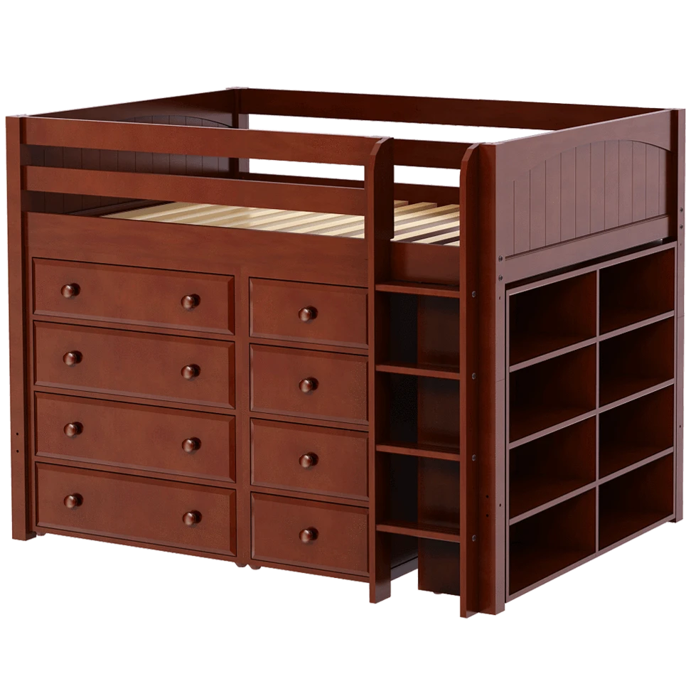 Maxtrix Full Mid Loft Bed With Straight Ladder + Storage 10 Maxtrix Full Mid Loft Bed With Straight Ladder + Storage - Image 8