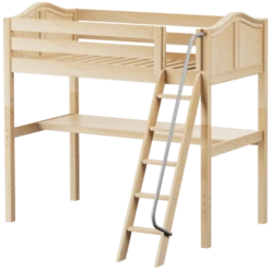 Maxtrix Twin High Loft Bed With Angled Ladder + Desk -Kids Furniture KNOCKOUT1 NC 33c16919 0a97 4540 9241 eb106e5b0f46