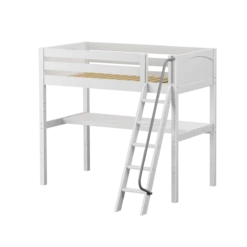 Maxtrix Twin High Loft Bed With Angled Ladder + Desk -Kids Furniture KNOCKOUT1 WP 4b6bbcc7 2da0 4cdd 9143 52ae4741a9a7