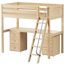 Maxtrix Twin High Loft Bed With Angled Ladder + Desk -Kids Furniture KNOCKOUT3 NP 4a8f1602 19a3 4758 aa54 efdc1854e902